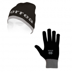 PACK BONNET + GANTS ERREA NOIR