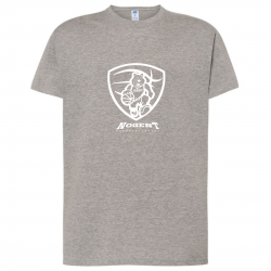 T-SHIRT GREY MELANGE "LOGO...