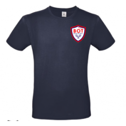 T-SHIRT HOMME MARINE COTON BOT